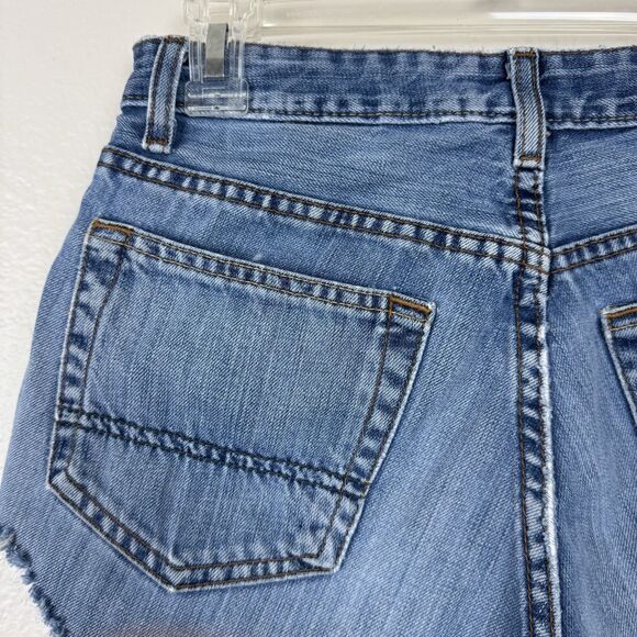 Polo Ralph Lauren Saturday Jean Cutoff Denim Micro Shorts Mid Rise Light Wash 2 - Picture 8 of 12